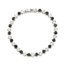 Bracelet-Gourmette-Pierres-Rondes-Zirconium-NoirBlanc-et-Metal-Argente