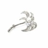 Broche-Epingle-avec-Palmier-Strass-Pierres-Zirconium-Metal-Argente-et-Perle