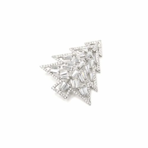 Broche-Epingle-avec-Sapin-Pierres-Zirconium-et-Contour-Strass-Metal-Argente