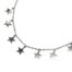 Collier-Chaine-Pendentif-Multi-Etoiles-Acier-Argente