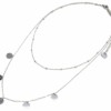 Collier-Double-Chaine-avec-Mini-Boules-et-Multi-Pampilles-Acier-Argente
