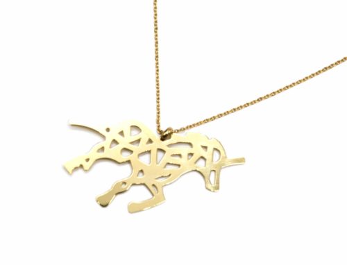 Sautoir-Collier-Fine-Chaine-Pendentif-Licorne-Ajouree-Acier-Dore