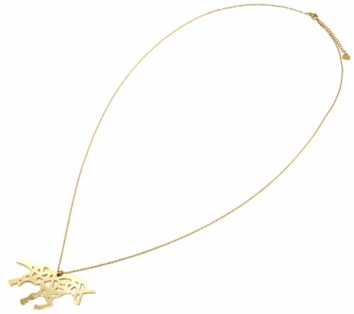 Sautoir-Collier-Fine-Chaine-Pendentif-Licorne-Ajouree-Acier-Dore