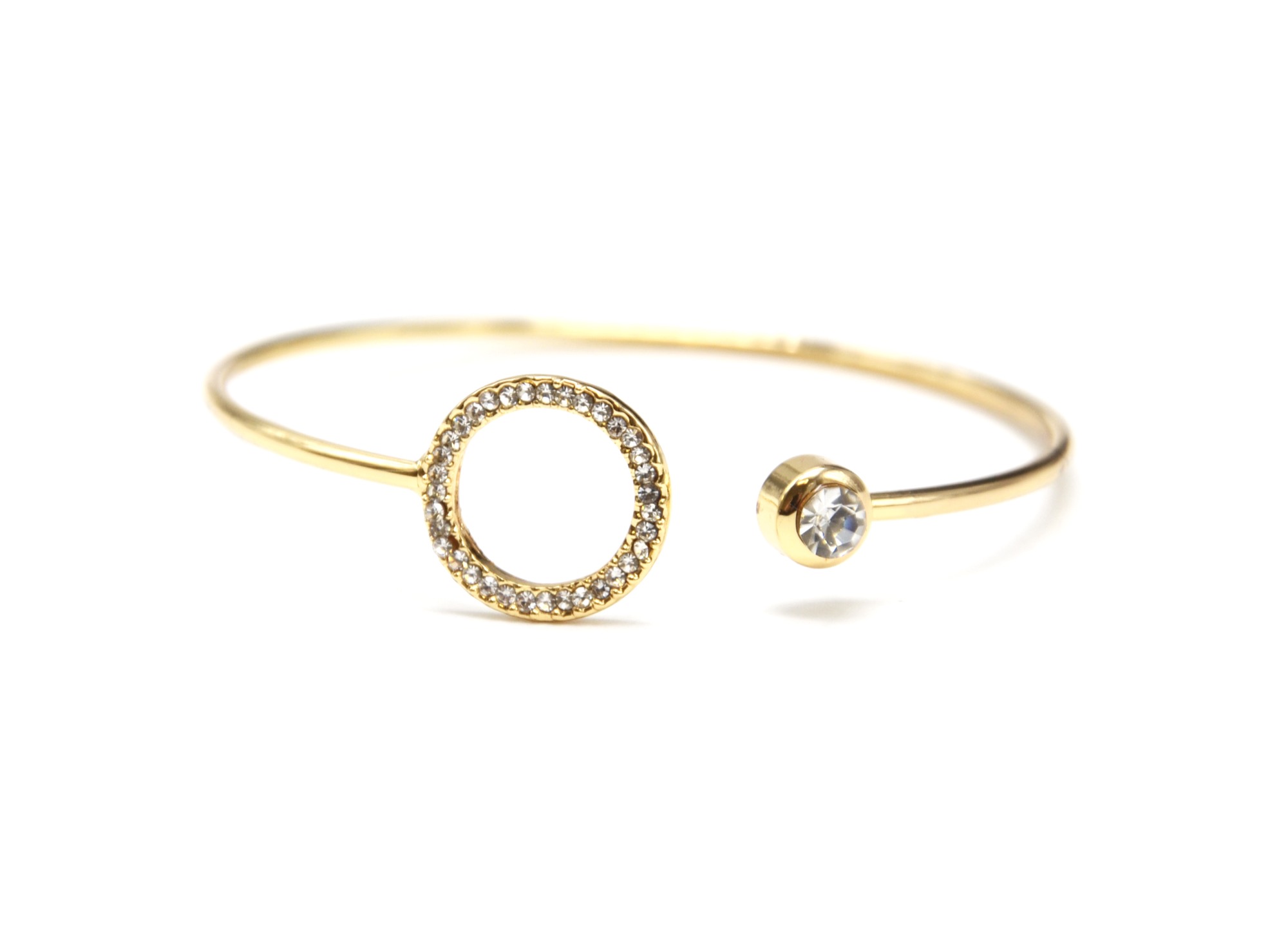 Bracelet-Jonc-Ouvert-avec-Pierre-et-Cercle-Contour-Strass-Dore