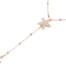 Collier-Fine-Chaine-avec-Boules-et-Pendentif-Y-Etoiles-de-Mer-Strass-Metal-Or-Rose