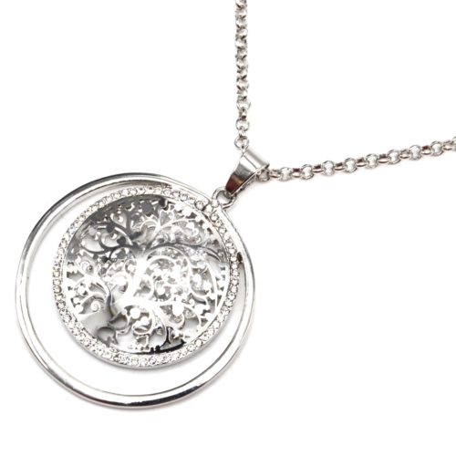 Sautoir-Collier-Pendentif-Cercle-Arbre-de-Vie-Ajoure-avec-Cristaux-et-Strass-Argente