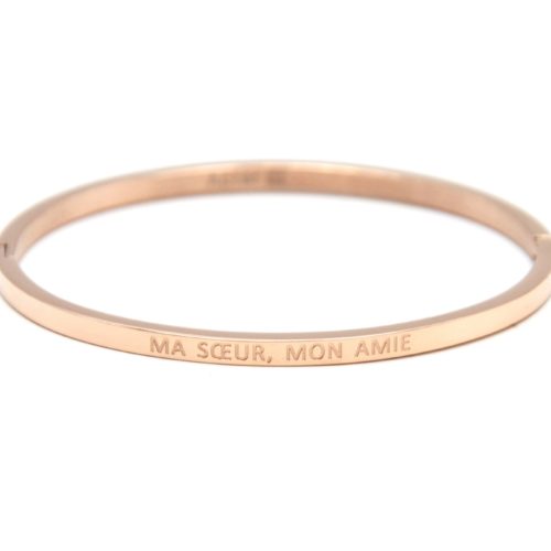 Bracelet-Jonc-Fin-Acier-Or-Rose-avec-Message-Ma-Soeur-Mon-Amie