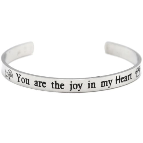 Bracelet-Jonc-Ouvert-Acier-Argente-avec-Message-You-are-the-joy-in-my-Heart