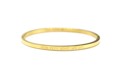 Bracelet-Jonc-Fin-Acier-Dore-avec-Message-Mon-Petit-Doigt-MA-Dit