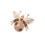 Broche-Epingle-Abeille-Strass-Noir-et-Metal-Or-Rose