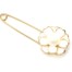 Broche-Epingle-avec-Fleur-Metal-Blanc-Dore-et-Perle-Ecru