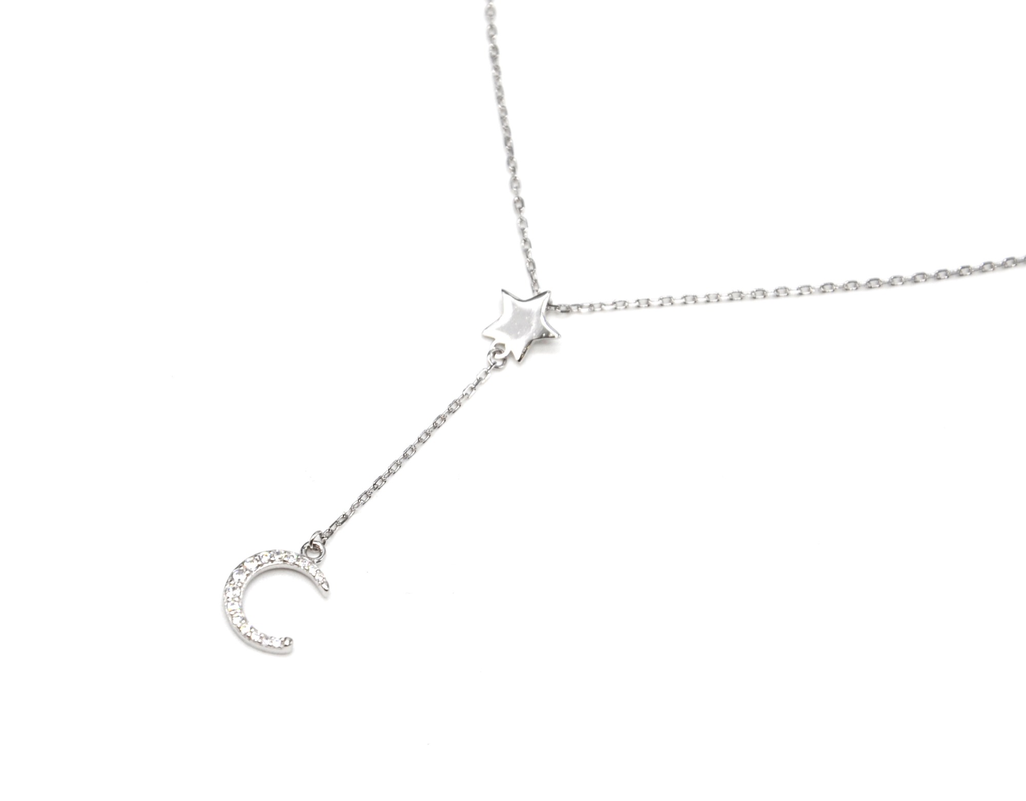 collier lune inversée argent collier lune inversée argent