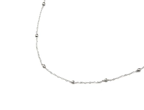 Collier-Fine-Chaine-Mini-Boules-Acier-Argente