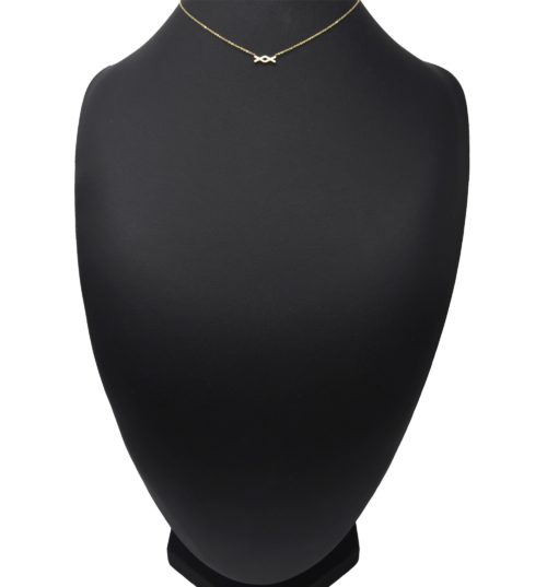 Collier-Fine-Chaine-Pendentif-XX-Bisous-Kiss-Acier-Dore