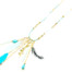 Sautoir-Collier-Perles-et-Multi-Charms-Plumes-Ethnique-Bleu