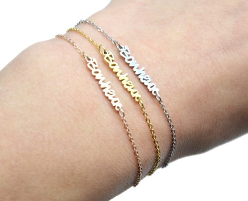 Bracelet-Fine-Chaine-avec-Charm-Bonheur-Acier