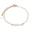 Bracelet-Fine-Chaine-avec-Charm-Chance-Acier-Or-Rose