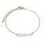 Bracelet-Fine-Chaine-avec-Charm-Chance-Acier-Or-Rose