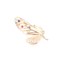 Broche-Epingle-Papillon-Strass-Zirconium-Pierres-Multicolore-et-Metal-Or-Rose