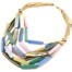 Collier-Plastron-Cordons-avec-Multi-Rangs-Formes-Bois-Multicolore-Effet-Vieilli