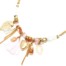 Collier-Chaine-Metal-Dore-avec-Pierres-Feuilles-Coeur-et-Pompon-Rose