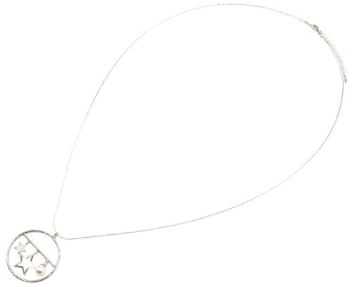 Sautoir-Collier-Pendentif-Cercle-Metal-Argente-avec-Etoiles-Strass-Zirconium-et-Perle