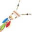 Sautoir-Collier-Pendentif-Y-Nacre-Blanc-avec-Fil-Tresse-Perles-et-Plumes-Multicolore