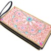Pochette-Sac-Rectangle-avec-Motif-Coquillage-Pierres-et-Perles-Rocaille-Rose