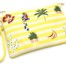 Pochette-Sac-Tissu-Mariniere-Rayures-Jaune-avec-Motifs-Exotiques