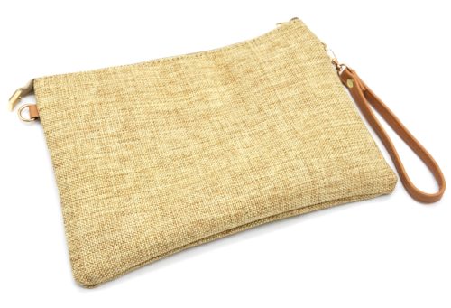 Pochette-Sac-Effet-Jean-Denim-Beige-Camel-avec-Motifs-Exotiques