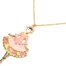 Sautoir-Collier-Pendentif-Poupee-Robe-Marquise-Email-Rose-et-Metal-Dore