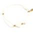 Bracelet-Cordon-Elastique-avec-Charm-Trefle-Ecru-et-Perles-Acier-Dore