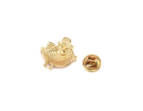 Mini-Broche-Pins-Oiseau-Email-Chapeau-et-Metal-Dore