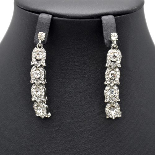 Boucles-dOreilles-Pendantes-Cloches-Strass-Chic-Fetes-Argente