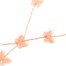 Sautoir-Collier-Y-Mini-Perles-Brillantes-avec-Papillons-Rose-Saumon-Broderie-et-Organza
