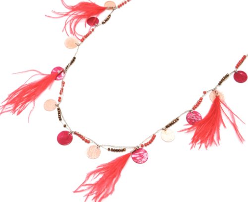 Sautoir-Collier-avec-Charms-Cercles-Nacre-Mini-Perles-et-Plumes-Corail