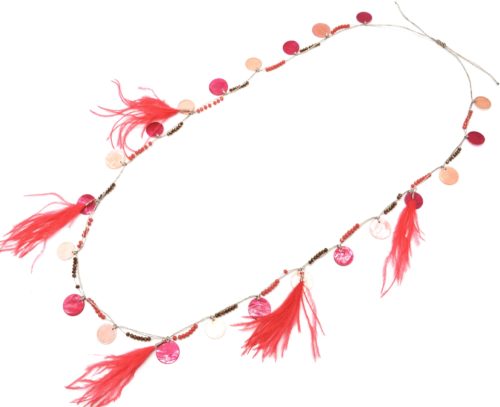 Sautoir-Collier-avec-Charms-Cercles-Nacre-Mini-Perles-et-Plumes-Corail