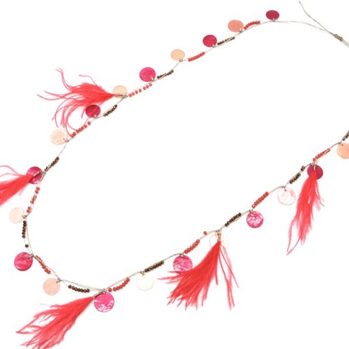 Sautoir-Collier-avec-Charms-Cercles-Nacre-Mini-Perles-et-Plumes-Corail