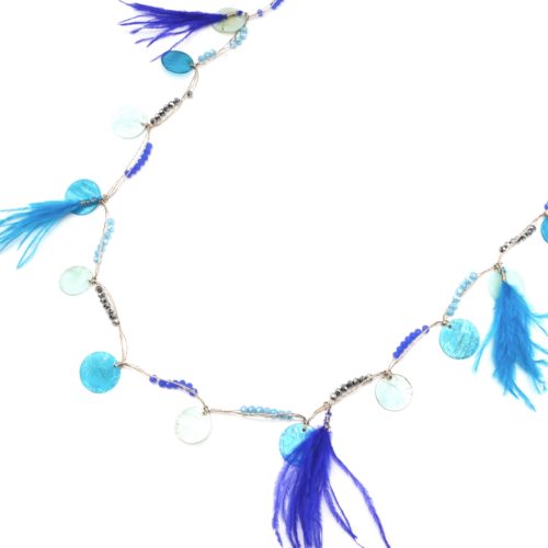 Sautoir-Collier-avec-Charms-Cercles-Nacre-Mini-Perles-et-Plumes-Bleu