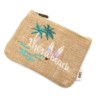 Lot-de-3-Pochettes-Trousses-Toile-de-Jute-avec-Message-Lifes-a-Beach