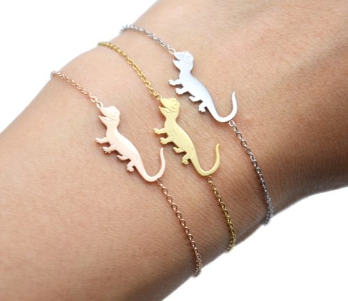 Bracelet-Fine-Chaine-avec-Charm-Salamandre-Lezard-Acier