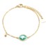 Bracelet-Fine-Chaine-Acier-Dore-avec-Ovale-Email-Vert-Motif-Croix