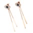 Boucles-dOreilles-Oeil-Strass-avec-Chaines-et-Barres-Acier-Or-Rose