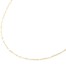 Collier-Fine-Chaine-Acier-Dore-et-Mini-Perles-Email-Blanc