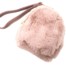 Pochette-Mini-Sac-a-Dos-Porte-Monnaie-Fourrure-Synthetique-Vieux-Rose