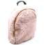 Petit-Sac-a-Dos-Fourrure-Synthetique-Vieux-Rose-avec-Bretelles-Simili-Cuir