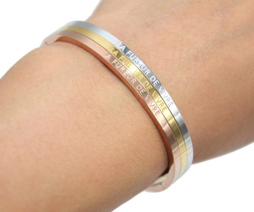 Bracelet-Jonc-Fin-Acier-avec-Message-La-Fureur-De-Vivre