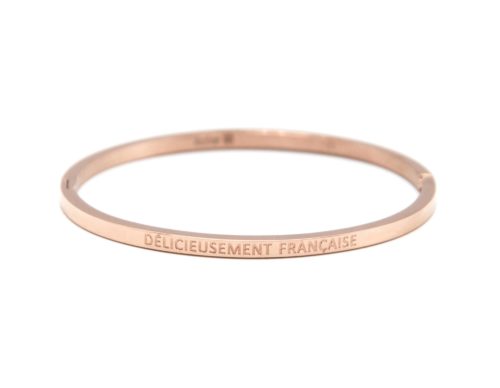 Bracelet-Jonc-Fin-Acier-Or-Rose-avec-Message-Delicieusement-Francaise