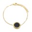 Bracelet-Fine-Chaine-avec-Charm-Pierre-Marbre-Noir-Contour-Acier-Dore