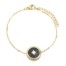 Bracelet-Fine-Chaine-avec-Charm-Pierre-Marbre-Noir-et-Etoile-Polaire-Acier-Dore